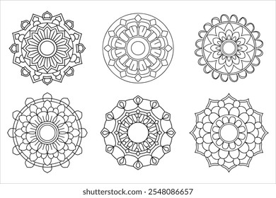 Design de arte Mandala em formato de vetor impressionante
