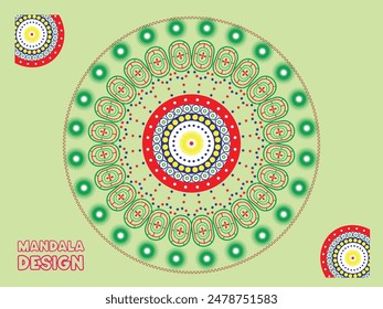 Mandala Art design template Vector
