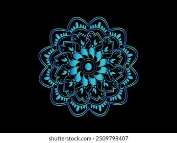 Mandala Art Design Vector Poster