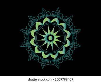 Mandala Art Design Vector Poster