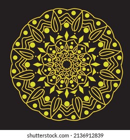 mandala art design vector template