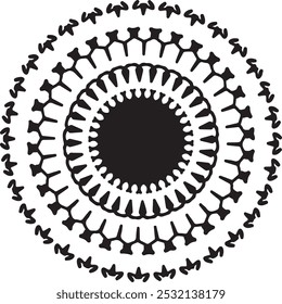 Mandala art drawing for colouring, mandala art vector illustration