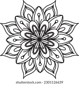 Mandala art eps Vektordesign 