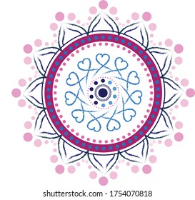 arte mandala, dibujo a mano, ornamento redondo geométrico mandala, elemento de diseño de vector decorativo dibujado a mano, estilo boho, artes simples