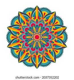 mandala art, high resolution with vintage colors, perfect for home or office wall decoration. colorful backgrounds. 