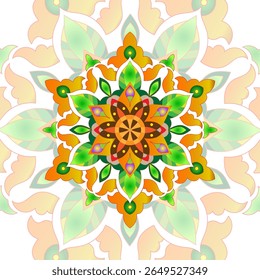 mandala art, high resolution with vintage colors, perfect for home or office wall decoration. colorful backgrounds. 