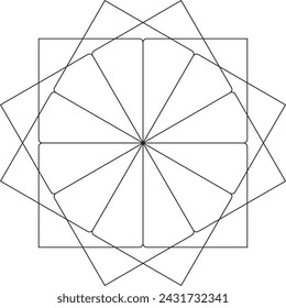 mandala art icon vector and illustration