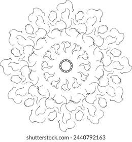 Mandala Kunst Icon Vektor und Illustration