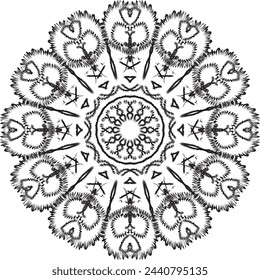 Icono de arte Mandala vector e ilustración