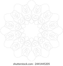 Mandala Art Icon Vektor und Illustration