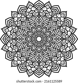 Arte Mandala Mandala Vector de ilustración mandala
