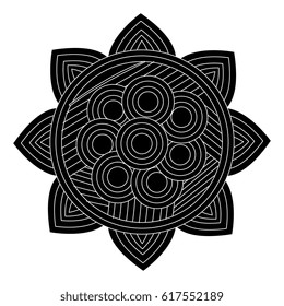mandala art isolated icon