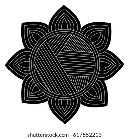mandala art isolated icon