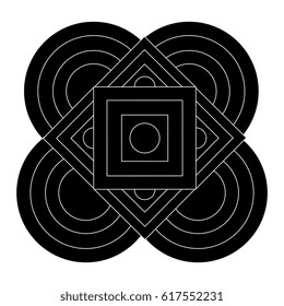 mandala art isolated icon