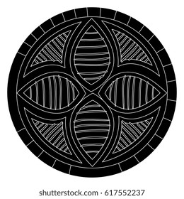 mandala art isolated icon