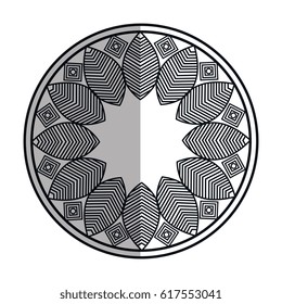 mandala art isolated icon