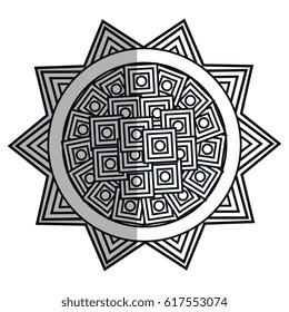 mandala art isolated icon