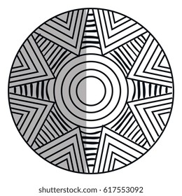 mandala art isolated icon