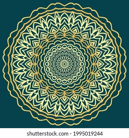 Mandala Art for Kids, Meditation, Color Therapy, Adult Coloring Pages, Stress Relief and relaxation. vector illustration