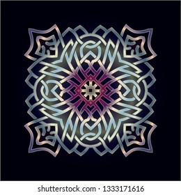 mandala art knot ornament