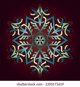 mandala art knot ornament
