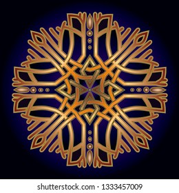 mandala art knot ornament
