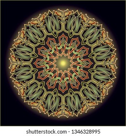 mandala art knot ornament