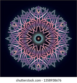 mandala art knot ornament