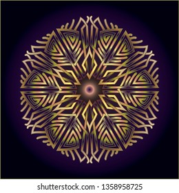 mandala art knot ornament