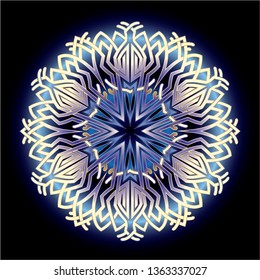 mandala art knot ornament