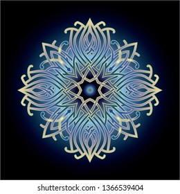 mandala art knot ornament
