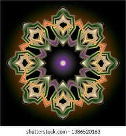 mandala art knot ornament for printing, handworks, ets
