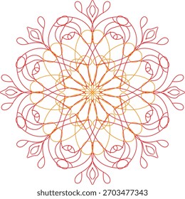 Mandala art made with illustrator