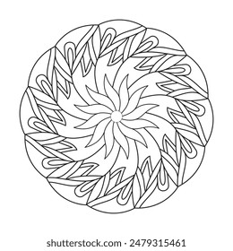 Arte de Mandala para Meditación, Adulto para colorear Páginas