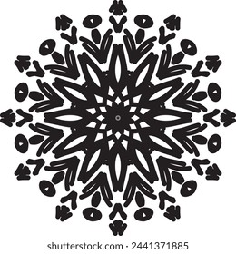 mandala art on white background