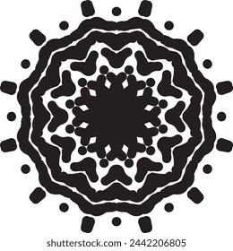 mandala art on white background