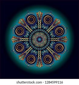 mandala art ornament