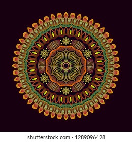 mandala art ornament