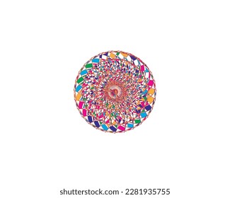 Mandala Art ornament design elements vector illustration