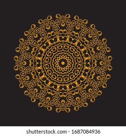 mandala art ornament ethnic vector