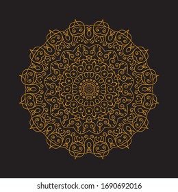 mandala art ornament ethnic vector