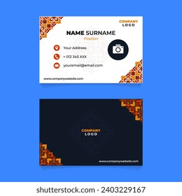 Mandala Art Ornament Name Card Design for Business or Company