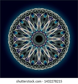 mandala art ornament for printing