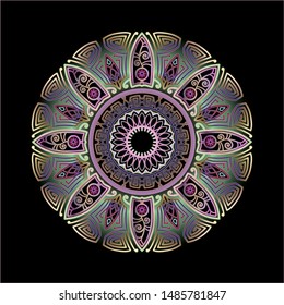 mandala art ornament for printing