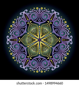 mandala art ornament for printing