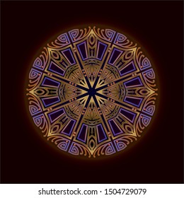 mandala art ornament for printing