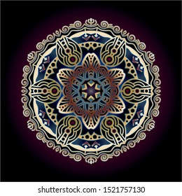 mandala art ornament for printing