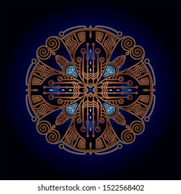 mandala art ornament for printing