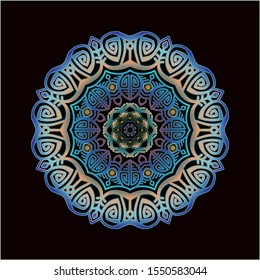 mandala art ornament for printing