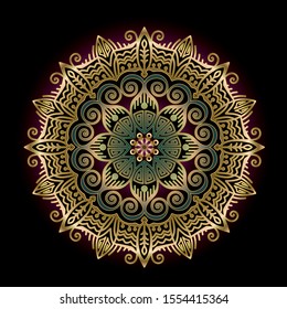 mandala art ornament for printing